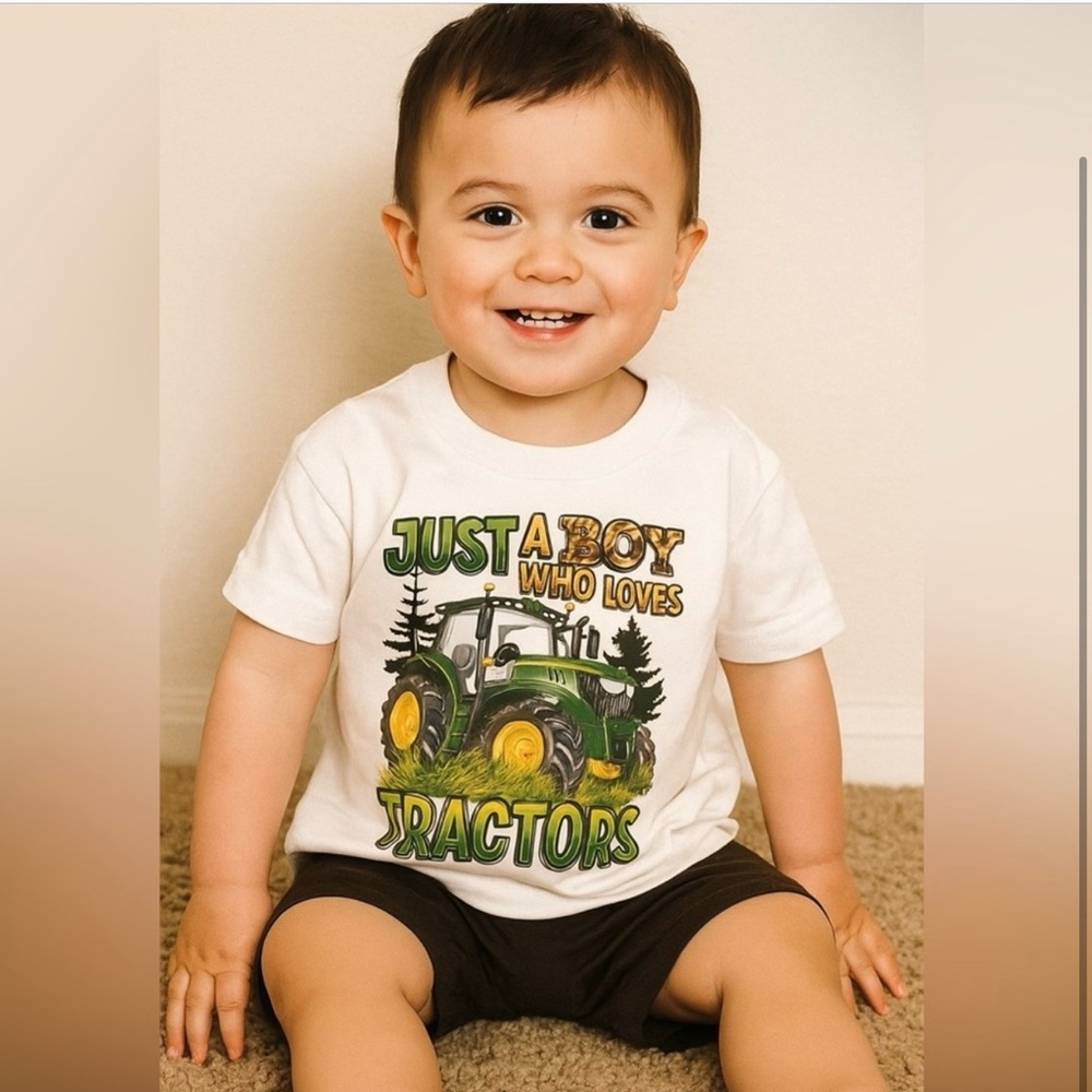 Kids Tractor Graphic T-Shirt